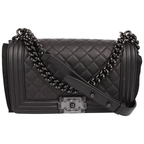 chanel boy so black 18c|chanel bag for sale.